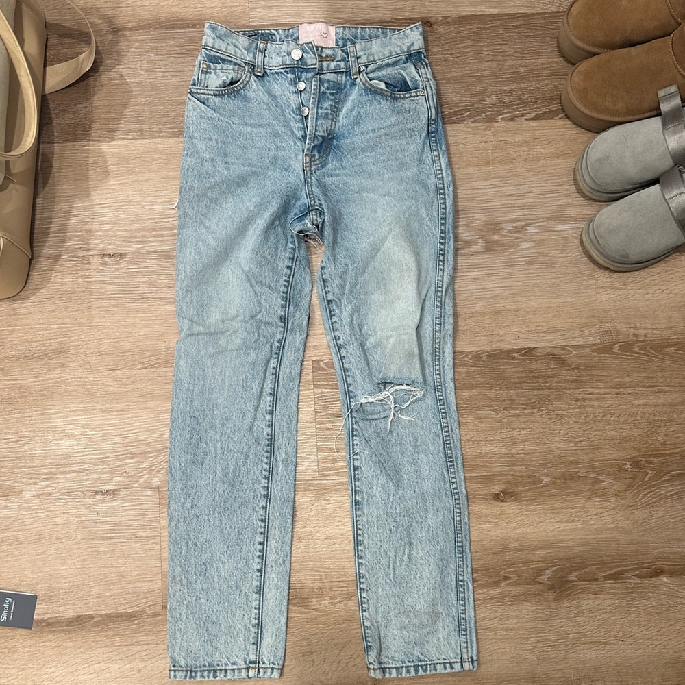 Revive denim distressed jeans